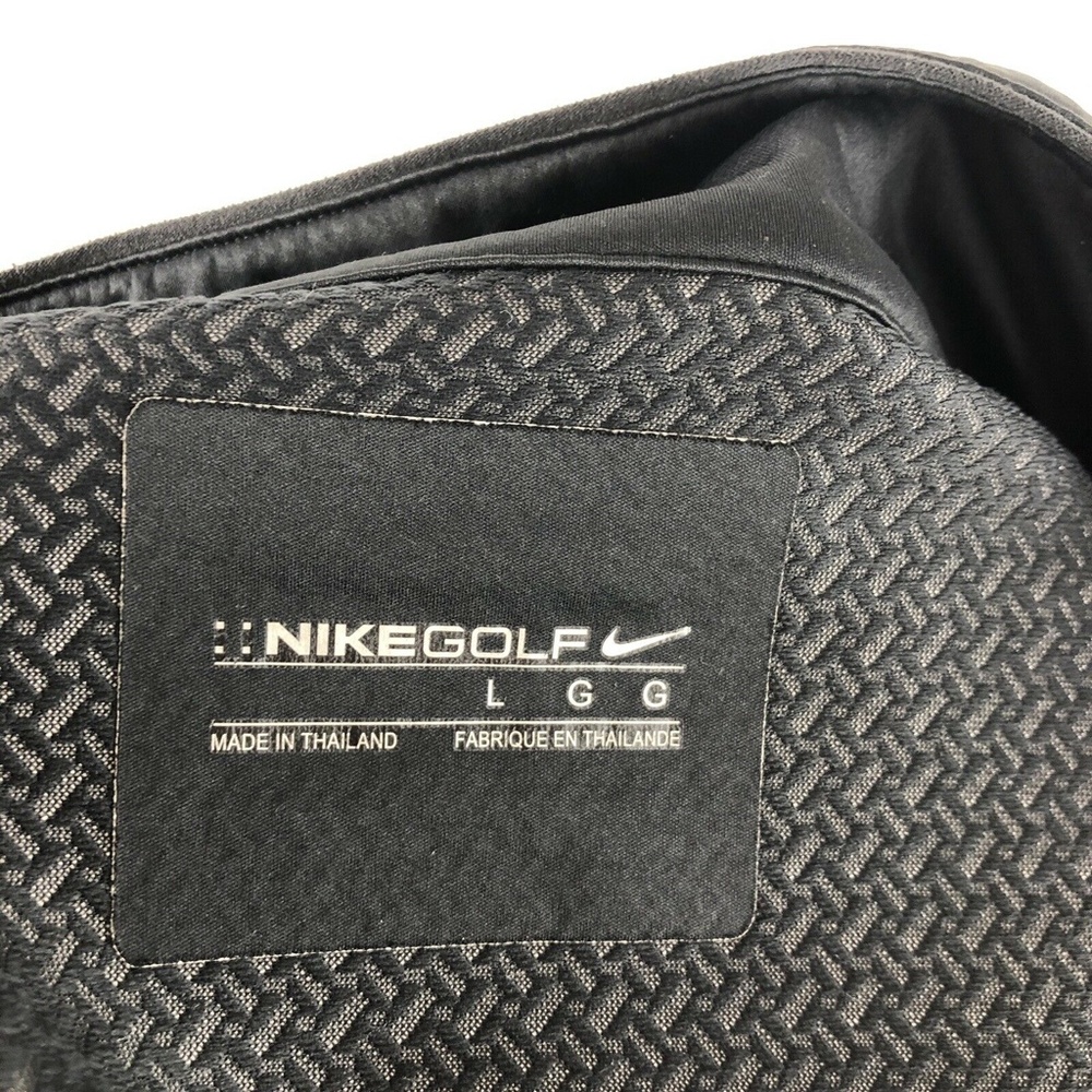 Nike Golf 1/2 Zip Black Gray Long Sleeve Jacket - Picture 10 of 12